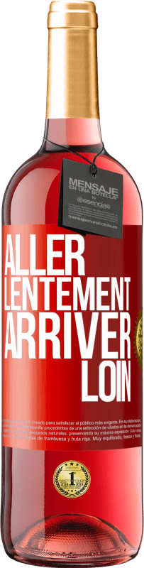 29,95 € Envoi gratuit | Vin rosé Édition ROSÉ Aller lentement. Arriver loin Étiquette Rouge. Étiquette personnalisable Vin jeune Récolte 2025 Tempranillo