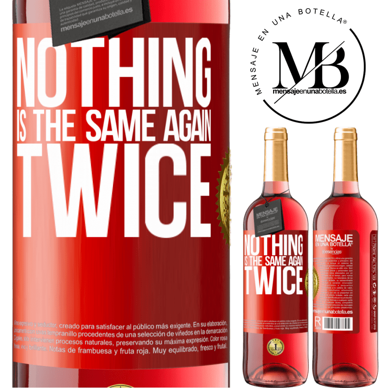24,95 € Free Shipping | Rosé Wine ROSÉ Edition Nothing is the same again twice Red Label. Customizable label Young wine Harvest 2021 Tempranillo