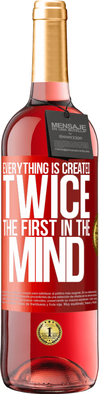 29,95 € | Rosé Wine ROSÉ Edition Everything is created twice. The first in the mind Red Label. Customizable label Young wine Harvest 2023 Tempranillo