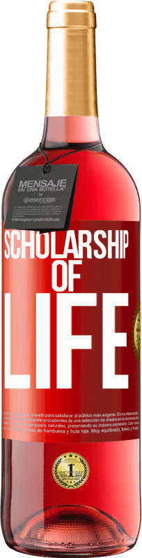 29,95 € | Rosé Wine ROSÉ Edition Scholarship of life Red Label. Customizable label Young wine Harvest 2023 Tempranillo