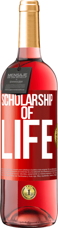 29,95 € Free Shipping | Rosé Wine ROSÉ Edition Scholarship of life Red Label. Customizable label Young wine Harvest 2024 Tempranillo