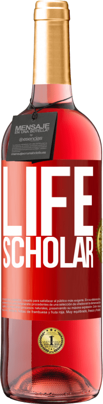 29,95 € | Vinho rosé Edição ROSÉ Life Scholar Etiqueta Vermelha. Etiqueta personalizável Vinho jovem Colheita 2023 Tempranillo