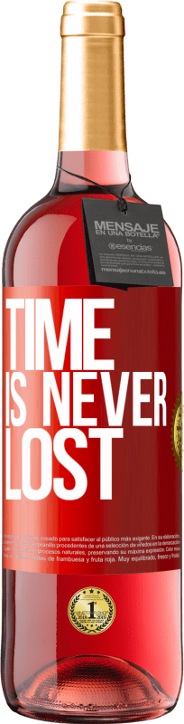 29,95 € | 桃红葡萄酒 ROSÉ版 时间永远不会浪费 红色标签. 可自定义的标签 青年酒 收成 2023 Tempranillo