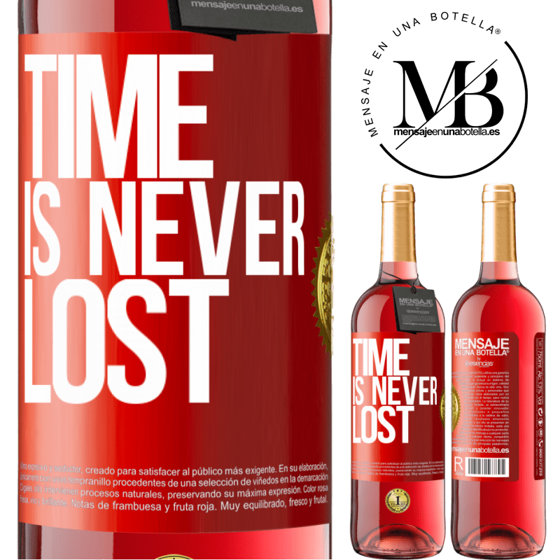 29,95 € Free Shipping | Rosé Wine ROSÉ Edition Time is never lost Red Label. Customizable label Young wine Harvest 2023 Tempranillo