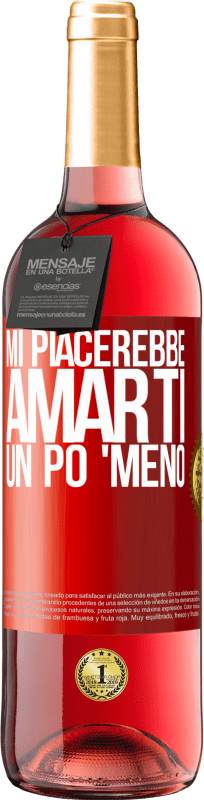 29,95 € | Vino rosato Edizione ROSÉ Mi piacerebbe amarti un po 'meno Etichetta Rossa. Etichetta personalizzabile Vino giovane Raccogliere 2024 Tempranillo