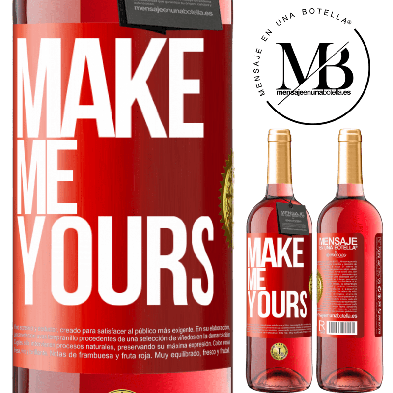 24,95 € Free Shipping | Rosé Wine ROSÉ Edition Make me yours Red Label. Customizable label Young wine Harvest 2021 Tempranillo