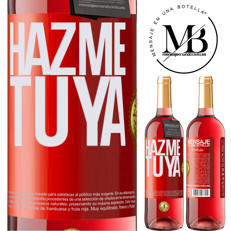 29,95 € Envío gratis | Vino Rosado Edición ROSÉ Hazme tuya Etiqueta Roja. Etiqueta personalizable Vino joven Cosecha 2024 Tempranillo