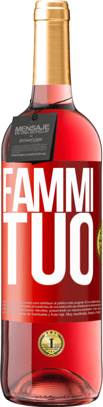 29,95 € Spedizione Gratuita | Vino rosato Edizione ROSÉ Fammi tuo Etichetta Rossa. Etichetta personalizzabile Vino giovane Raccogliere 2025 Tempranillo