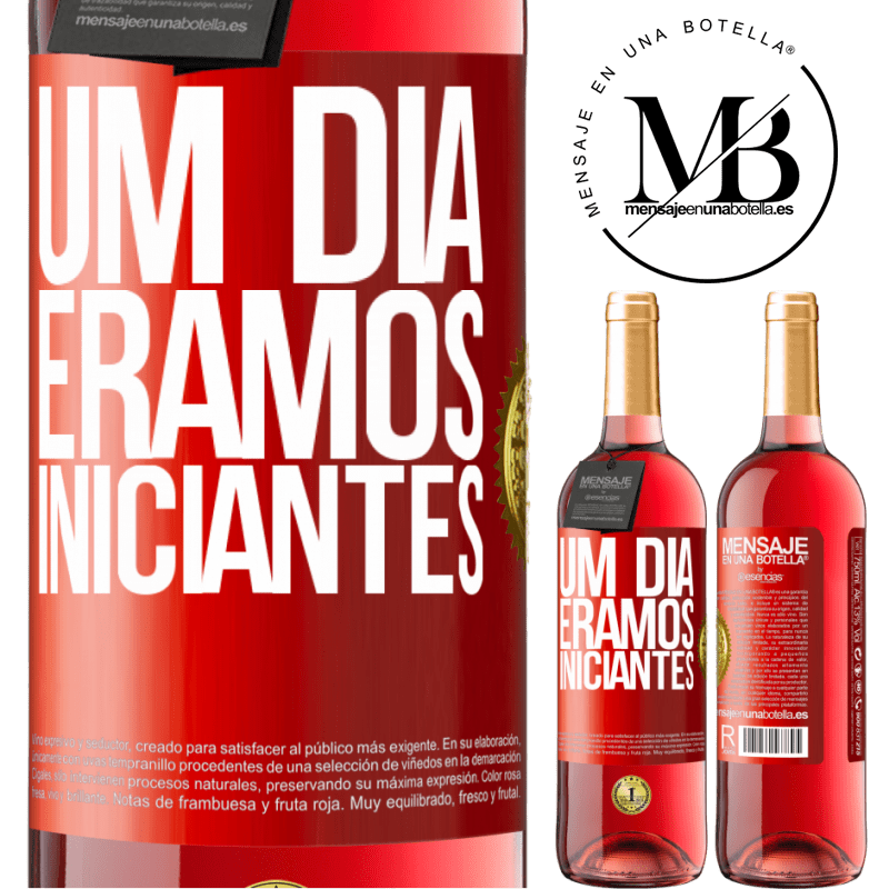 29,95 € Envio grátis | Vinho rosé Edição ROSÉ Um dia éramos iniciantes Etiqueta Vermelha. Etiqueta personalizável Vinho jovem Colheita 2024 Tempranillo