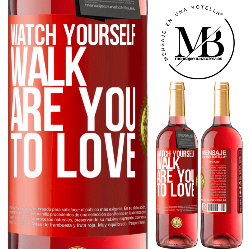 29,95 € Free Shipping | Rosé Wine ROSÉ Edition Watch yourself walk. Are you to love Red Label. Customizable label Young wine Harvest 2022 Tempranillo