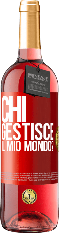 29,95 € | Vino rosato Edizione ROSÉ chi gestisce il mio mondo? Etichetta Rossa. Etichetta personalizzabile Vino giovane Raccogliere 2024 Tempranillo