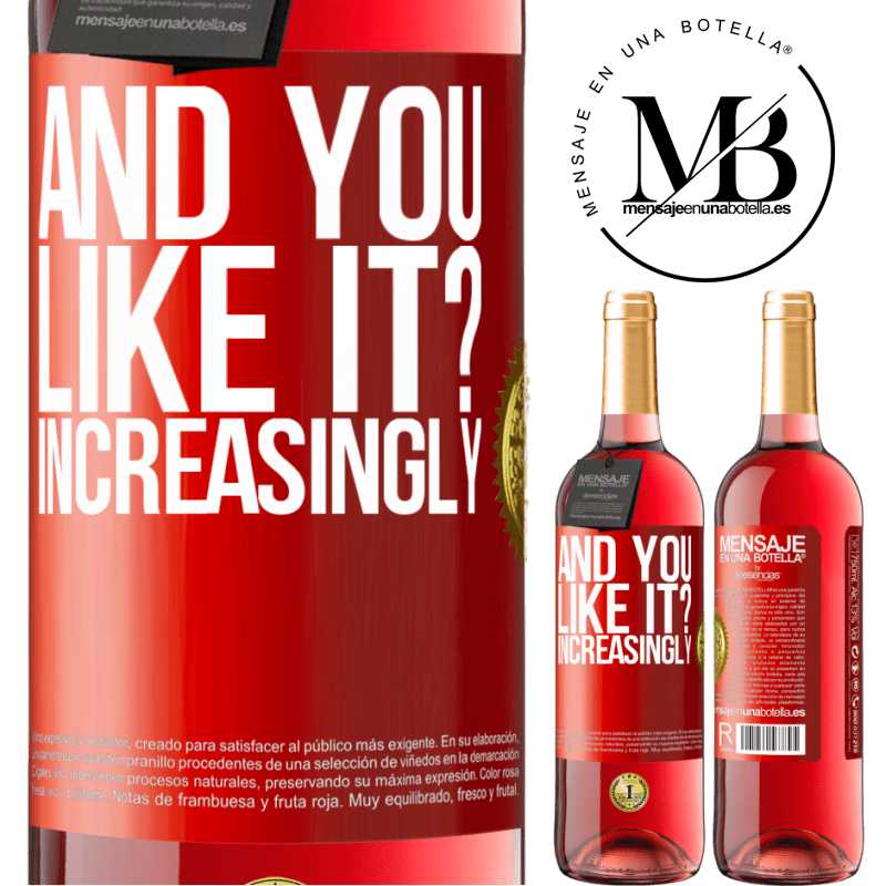 29,95 € Free Shipping | Rosé Wine ROSÉ Edition and you like it? Increasingly Red Label. Customizable label Young wine Harvest 2022 Tempranillo