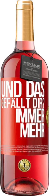 29,95 € | Roséwein ROSÉ Ausgabe Und das gefällt dir? Immer mehr Rote Markierung. Anpassbares Etikett Junger Wein Ernte 2024 Tempranillo