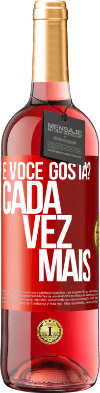 29,95 € Envio grátis | Vinho rosé Edição ROSÉ e você gosta? Cada vez mais Etiqueta Vermelha. Etiqueta personalizável Vinho jovem Colheita 2024 Tempranillo