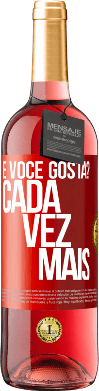 Envio grátis | Vinho rosé Edição ROSÉ e você gosta? Cada vez mais Etiqueta Vermelha. Etiqueta personalizável Vinho jovem Colheita 2025 Tempranillo