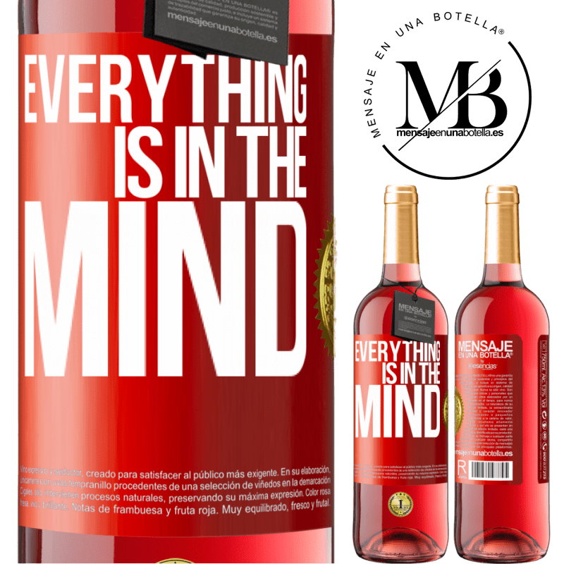 29,95 € Free Shipping | Rosé Wine ROSÉ Edition Everything is in the mind Red Label. Customizable label Young wine Harvest 2022 Tempranillo