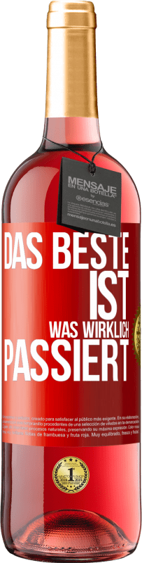 29,95 € | Roséwein ROSÉ Ausgabe Das Beste ist, was wirklich passiert Rote Markierung. Anpassbares Etikett Junger Wein Ernte 2024 Tempranillo