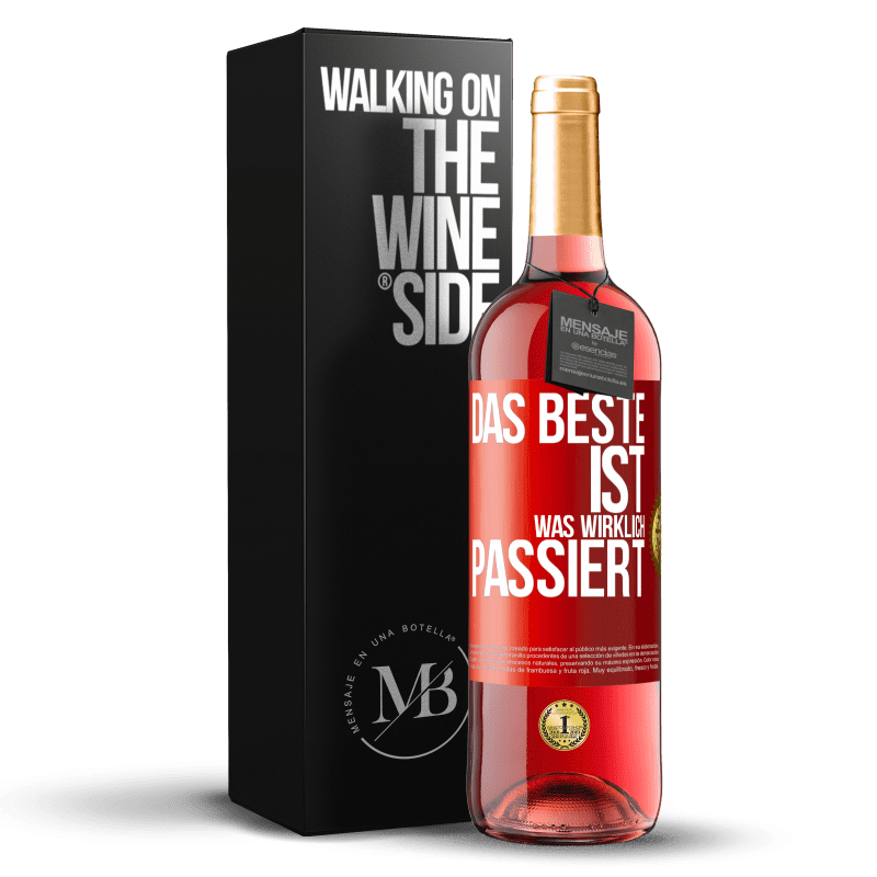 29,95 € Kostenloser Versand | Roséwein ROSÉ Ausgabe Das Beste ist, was wirklich passiert Rote Markierung. Anpassbares Etikett Junger Wein Ernte 2023 Tempranillo