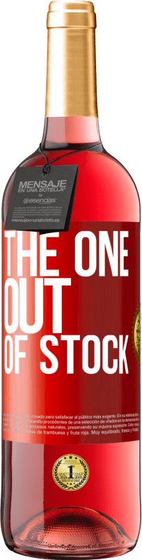 29,95 € Free Shipping | Rosé Wine ROSÉ Edition The one out of stock Red Label. Customizable label Young wine Harvest 2021 Tempranillo