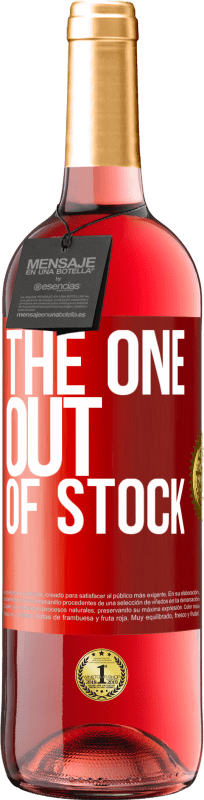 29,95 € | Rosé Wine ROSÉ Edition The one out of stock Red Label. Customizable label Young wine Harvest 2024 Tempranillo