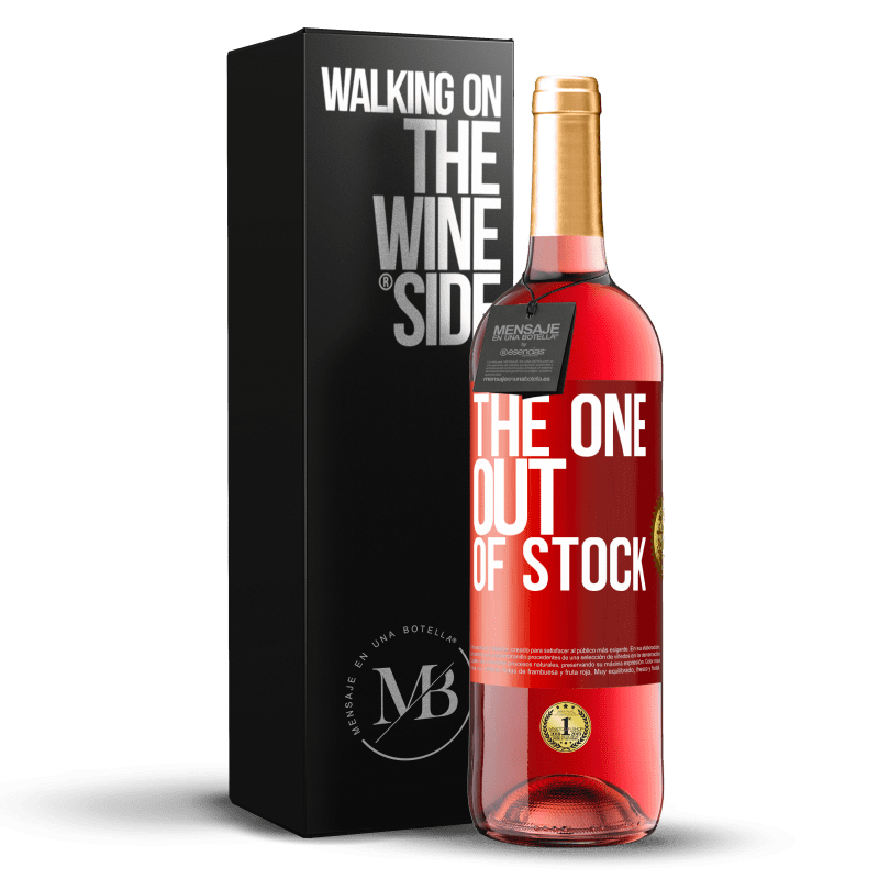 29,95 € Free Shipping | Rosé Wine ROSÉ Edition The one out of stock Red Label. Customizable label Young wine Harvest 2021 Tempranillo
