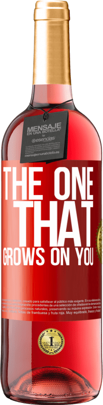 29,95 € | Vino rosato Edizione ROSÉ The one that grows on you Etichetta Rossa. Etichetta personalizzabile Vino giovane Raccogliere 2023 Tempranillo