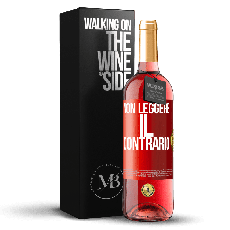 29,95 € Spedizione Gratuita | Vino rosato Edizione ROSÉ Non leggere il contrario Etichetta Rossa. Etichetta personalizzabile Vino giovane Raccogliere 2024 Tempranillo