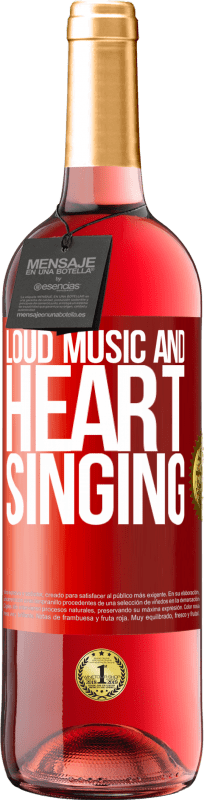 29,95 € Free Shipping | Rosé Wine ROSÉ Edition The loud music and the heart singing Red Label. Customizable label Young wine Harvest 2024 Tempranillo