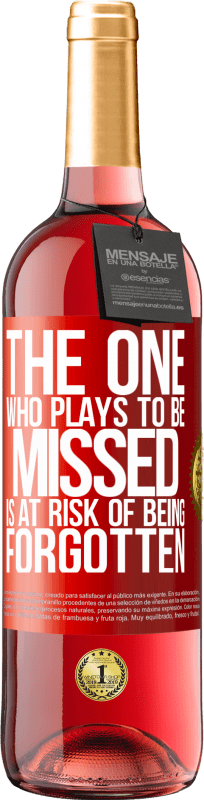 29,95 € 送料無料 | ロゼワイン ROSÉエディション 見逃されるために遊ぶ人は忘れられる危険がある 赤いタグ. カスタマイズ可能なラベル 若いワイン 収穫 2025 Tempranillo