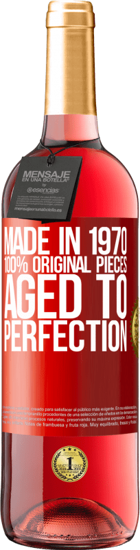 29,95 € | ロゼワイン ROSÉエディション 1970年製、100％オリジナルピース。Aged to perfection 赤いタグ. カスタマイズ可能なラベル 若いワイン 収穫 2023 Tempranillo