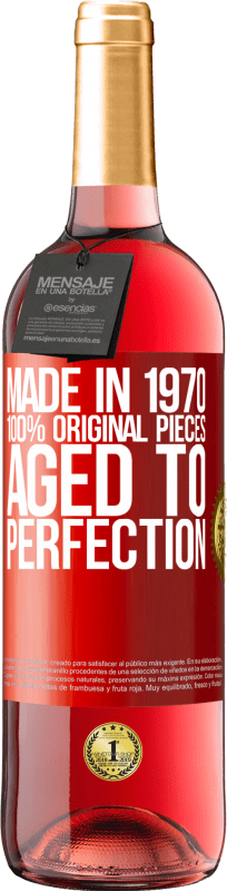 29,95 € Free Shipping | Rosé Wine ROSÉ Edition Made in 1970, 100% original pieces. Aged to perfection Red Label. Customizable label Young wine Harvest 2025 Tempranillo