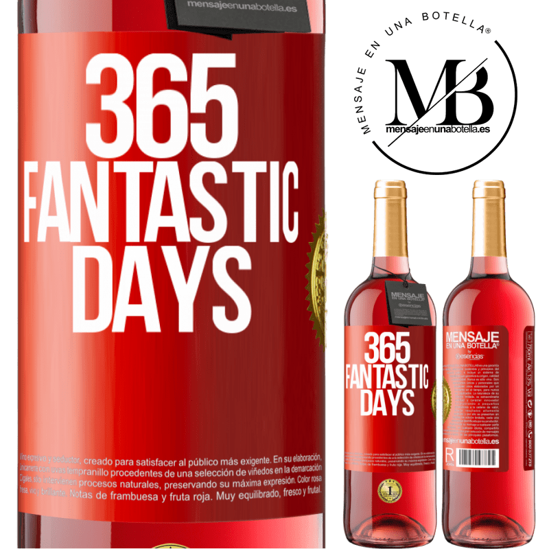 29,95 € Free Shipping | Rosé Wine ROSÉ Edition 365 fantastic days Red Label. Customizable label Young wine Harvest 2022 Tempranillo