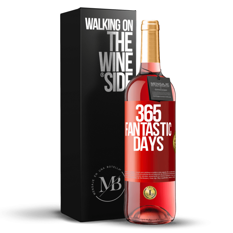 29,95 € Free Shipping | Rosé Wine ROSÉ Edition 365 fantastic days Red Label. Customizable label Young wine Harvest 2023 Tempranillo