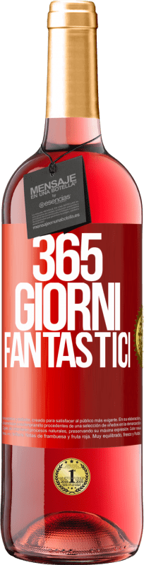 29,95 € | Vino rosato Edizione ROSÉ 365 giorni fantastici Etichetta Rossa. Etichetta personalizzabile Vino giovane Raccogliere 2025 Tempranillo