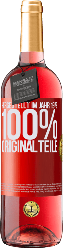 29,95 € | Roséwein ROSÉ Ausgabe Hergestellt im Jahr 1978. 100% Originalteile Rote Markierung. Anpassbares Etikett Junger Wein Ernte 2025 Tempranillo