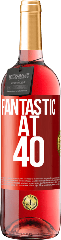 29,95 € 送料無料 | ロゼワイン ROSÉエディション 40で素晴らしい 赤いタグ. カスタマイズ可能なラベル 若いワイン 収穫 2023 Tempranillo