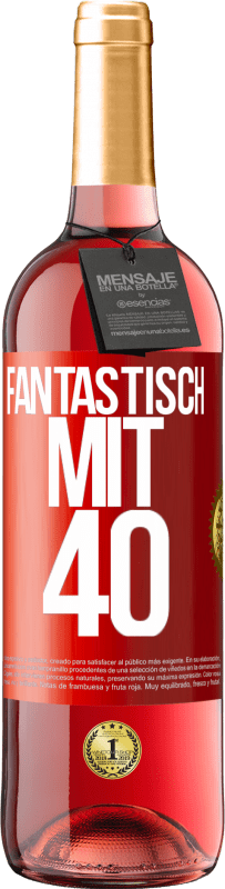 29,95 € | Roséwein ROSÉ Ausgabe Fantastisch mit 40 Rote Markierung. Anpassbares Etikett Junger Wein Ernte 2023 Tempranillo