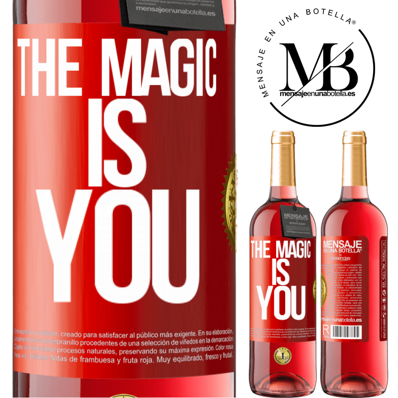 29,95 € Free Shipping | Rosé Wine ROSÉ Edition The magic is you Red Label. Customizable label Young wine Harvest 2021 Tempranillo