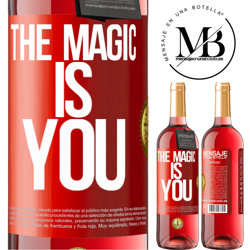 29,95 € Free Shipping | Rosé Wine ROSÉ Edition The magic is you Red Label. Customizable label Young wine Harvest 2022 Tempranillo