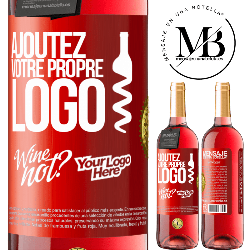 29,95 € Envoi gratuit | Vin rosé Édition ROSÉ Ajoutez votre propre logo Étiquette Rouge. Étiquette personnalisable Vin jeune Récolte 2025 Tempranillo