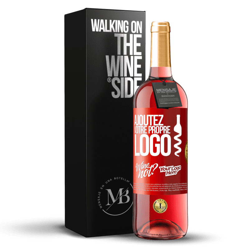 29,95 € Envoi gratuit | Vin rosé Édition ROSÉ Ajoutez votre propre logo Étiquette Rouge. Étiquette personnalisable Vin jeune Récolte 2024 Tempranillo