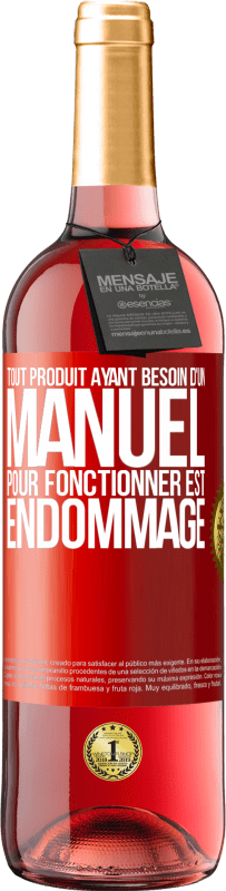 29,95 € Envoi gratuit | Vin rosé Édition ROSÉ Tout produit ayant besoin d'un manuel pour fonctionner est endommagé Étiquette Rouge. Étiquette personnalisable Vin jeune Récolte 2023 Tempranillo