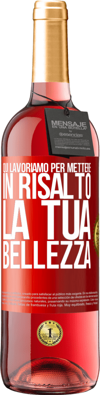 29,95 € | Vino rosato Edizione ROSÉ Qui lavoriamo per mettere in risalto la tua bellezza Etichetta Rossa. Etichetta personalizzabile Vino giovane Raccogliere 2025 Tempranillo