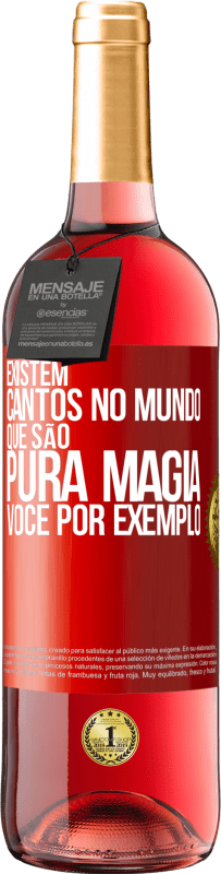 29,95 € | Vinho rosé Edição ROSÉ Existem cantos no mundo que são pura magia. Você por exemplo Etiqueta Vermelha. Etiqueta personalizável Vinho jovem Colheita 2024 Tempranillo