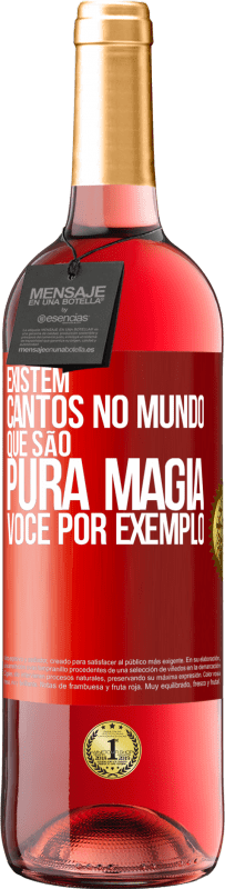 29,95 € | Vinho rosé Edição ROSÉ Existem cantos no mundo que são pura magia. Você por exemplo Etiqueta Vermelha. Etiqueta personalizável Vinho jovem Colheita 2025 Tempranillo
