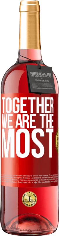 29,95 € Free Shipping | Rosé Wine ROSÉ Edition Together we are the most Red Label. Customizable label Young wine Harvest 2023 Tempranillo