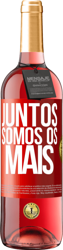 29,95 € | Vinho rosé Edição ROSÉ Juntos somos os mais Etiqueta Vermelha. Etiqueta personalizável Vinho jovem Colheita 2023 Tempranillo