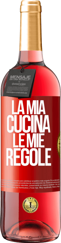 29,95 € | Vino rosato Edizione ROSÉ La mia cucina, le mie regole Etichetta Rossa. Etichetta personalizzabile Vino giovane Raccogliere 2024 Tempranillo