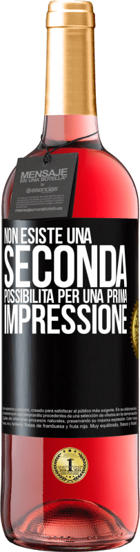 29,95 € Spedizione Gratuita | Vino rosato Edizione ROSÉ Non esiste una seconda possibilità per una prima impressione Etichetta Nera. Etichetta personalizzabile Vino giovane Raccogliere 2025 Tempranillo