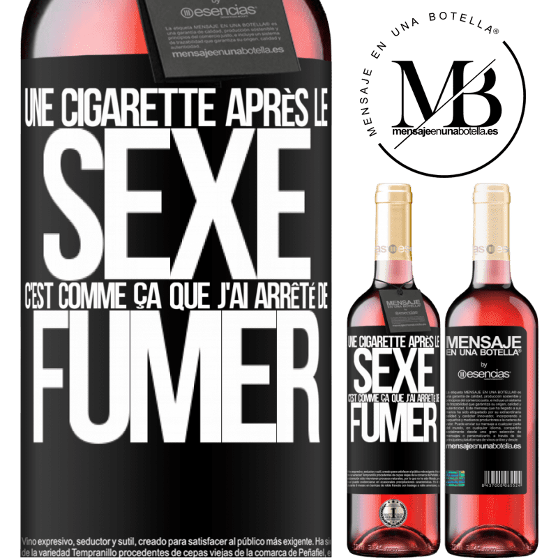 «Une cigarette après le sexe. C'est ainsi ça que j'ai arrêté de fumer» Édition ROSÉ